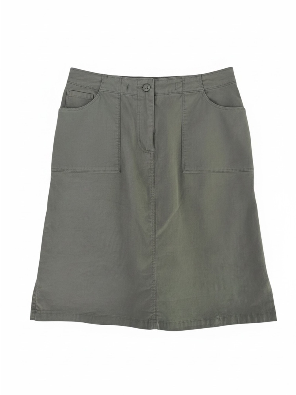 MEC Grey Nylon Lycra Outdoor Hiking Travel Utility Skirt size 4